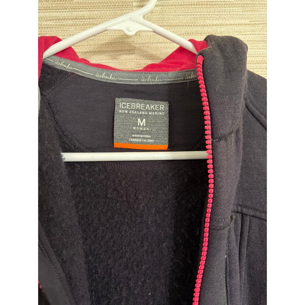 ICEBREAKER New Zealand Merino Women's Full Zip Hoodie Med. - Picture 6 of 7
